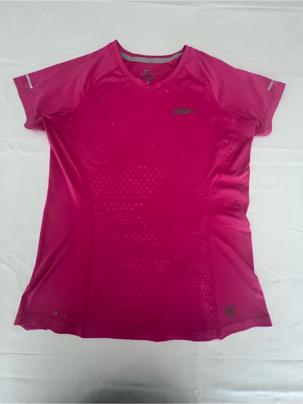 Nike Women's Dri-FIT Short Sleeve Running Top - Pink